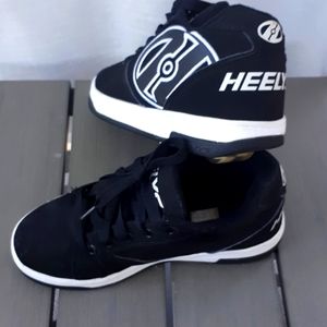 Black suede ish? Heeleys